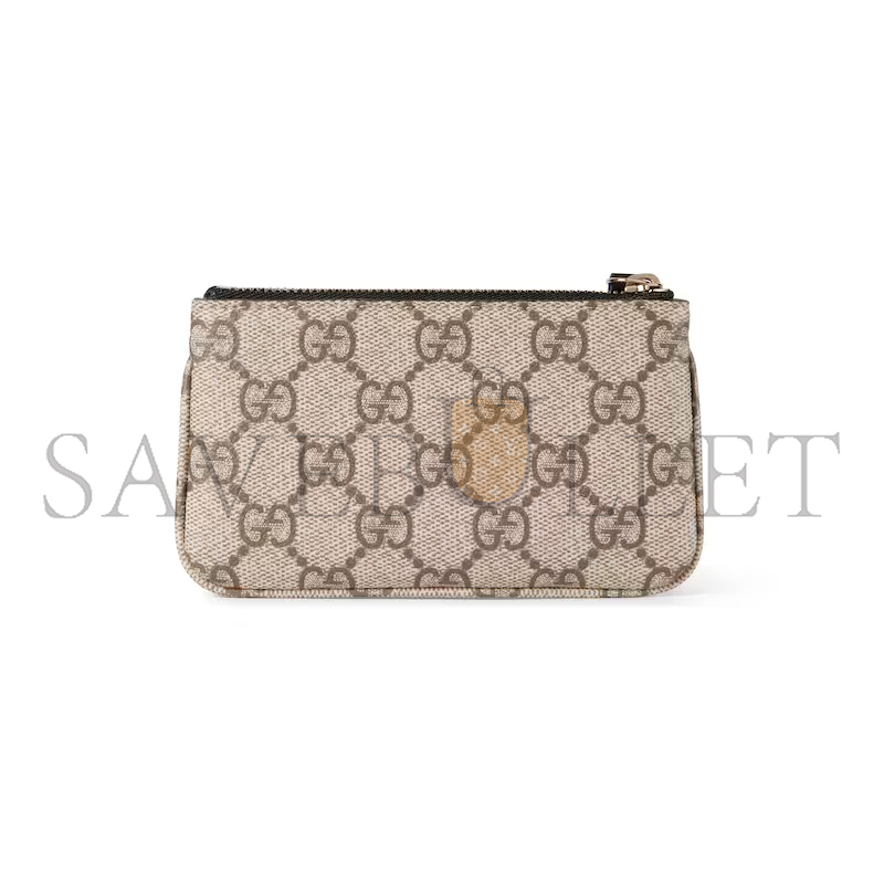 GUCCI GG EMBLEM KEY POUCH 819113 (12*7.5cm)